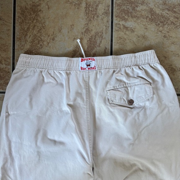 Birdwell Beach Britches Mens Pull On Elastic Waist Pants Size Large Beige - Picture 3 of 12